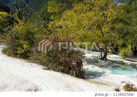 中国雲南省・白水台の石灰棚 / Baishuitai, Yunnan, China 113602566