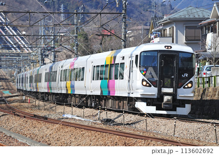 中央本線　四方津ー上野原　JR東日本　E257系　M-111編成（松本）　あずさ　かいじ 113602692