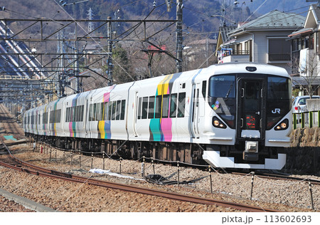 中央本線 四方津ー上野原 JR東日本 E257系 M-102編成(松本) あずさ かいじ 中央本線 四方津ー上野原 JR東日本 E257系 M-102編成(松本) あずさ かいじ 113602693