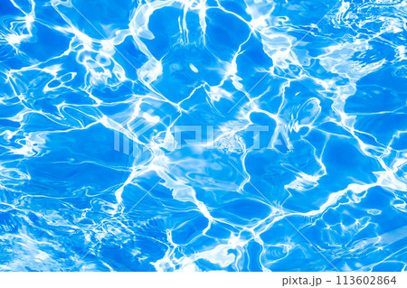 プールの水面 113602864