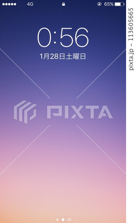 スマートフォンの画面 113605665