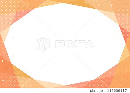 背景素材_水彩テクスチャ_オレンジ 113606117