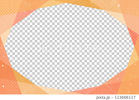 背景素材_水彩テクスチャ_オレンジ 113606117