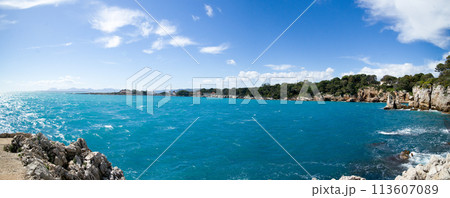 Panorama at Billionaires bay in Antibes Cap Panorama at Billionaires bay in Antibes Cap 113607089