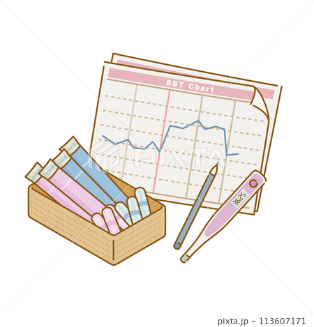 女性の健康：生理用品（タンポン・基礎体温表・婦人体温計） 113607171