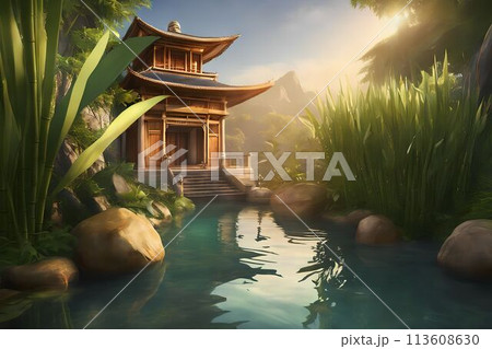 神秘的な光景 113608630