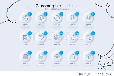 Set of Servers, Smartwatch and Euro money line icons for web app. Smile, 5g upload, Idea icons. Energy drops, Chemistry dna, Smartphone buying signs. Cloud computing, Internet report. Vector Set of Servers, Smartwatch and Euro money line icons for web app. Smile, 5g upload, Idea icons. Energy drops, Chemistry dna, Smartphone buying signs. Cloud computing, Internet report. Vector 113610693