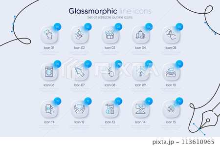 Set of Mail app, Washing machine and Hold heart line icons for web app. Touchscreen gesture, Fake review, Jazz icons. Fist bump, Target purpose, Typewriter signs. Skyscraper buildings. Vector Set of Mail app, Washing machine and Hold heart line icons for web app. Touchscreen gesture, Fake review, Jazz icons. Fist bump, Target purpose, Typewriter signs. Skyscraper buildings. Vector 113610965