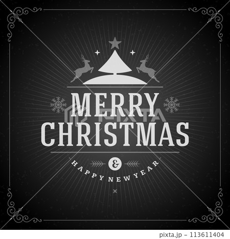 Christmas greeting card vector background 113611404