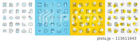 Vector icons set of Checklist, Electronic thermometer and Voting campaign line icons pack for web with Diagram chart, Fraud, Lock outline icon. Artificial colors, Lightning bolt. Vector Vector icons set of Checklist, Electronic thermometer and Voting campaign line icons pack for web with Diagram chart, Fraud, Lock outline icon. Artificial colors, Lightning bolt. Vector 113611643