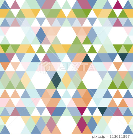 seamless pattern of triangles 113611897