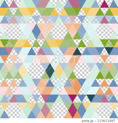 seamless pattern of triangles 113611897