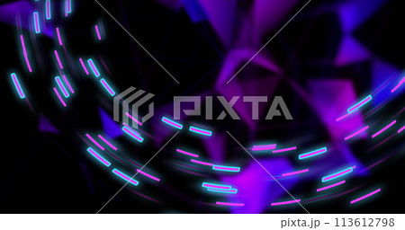 Image of glowing light trails of data transfer moving in fast motion Image of glowing light trails of data transfer moving in fast motion 113612798