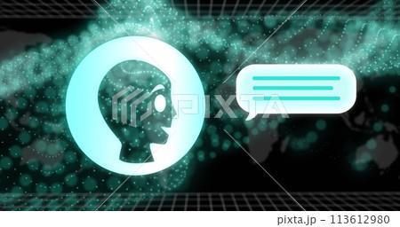 Image of ai data processing over binary coding 113612980