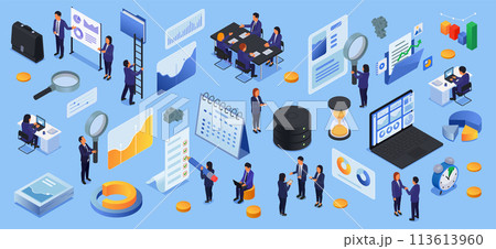 Business analytics background 113613960