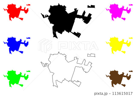 Zipaquira city (Republic of Colombia) map vector illustration, scribble sketch Zipaquira map 113615017