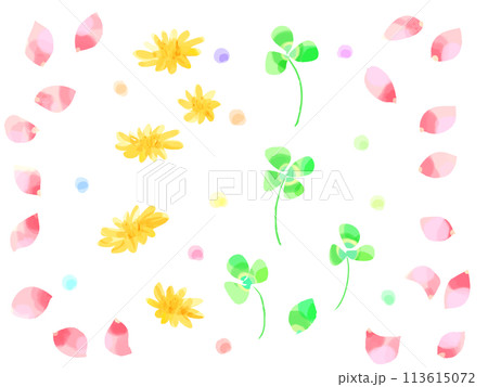 水彩の花 113615072