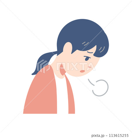 ため息をつく女性 ため息をつく女性 113615255