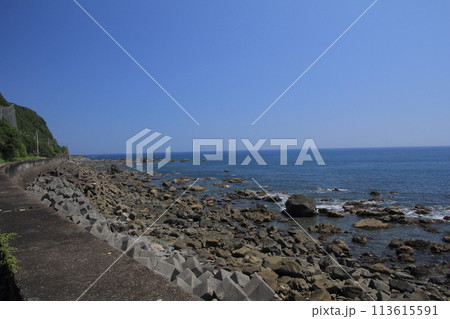 高知県国道321号線 足摺サニーロードの風景 高知県国道321号線 足摺サニーロードの風景 113615591
