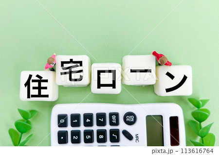 住宅ローンのアイキャッチ文字 113616764