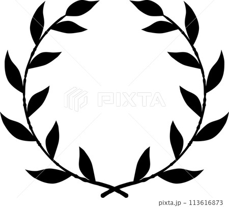 Laurel icon isolated on white background. Vector art. Vector illustration 113616873