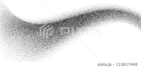 Dotwork abstract background, black grain texture, Abstract stipple sand effect, gradient backdrop from dots. Dotwork abstract background, black grain texture, Abstract stipple sand effect, gradient backdrop from dots. 113617448