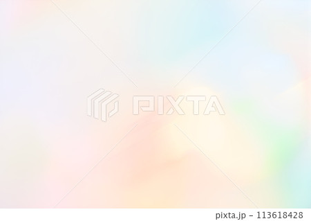 カラフルで柔らかいイメージのカラーグラデーションの背景素材 113618428