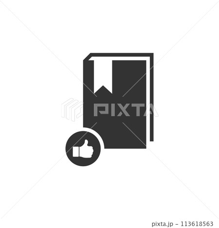 VIP favorite book icon flat 113618563