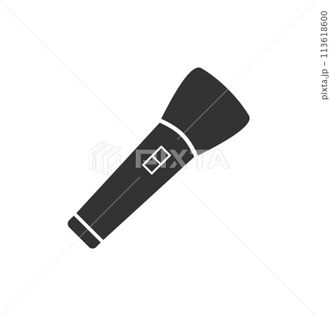 Flashlight icon flat Flashlight icon flat 113618600