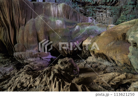 landscape of Nok Nang Aen Cave at Lam Khlong Ngu National Park, Kanchanaburi, Unseen in Thailand landscape of Nok Nang Aen Cave at Lam Khlong Ngu National Park, Kanchanaburi, Unseen in Thailand 113621250