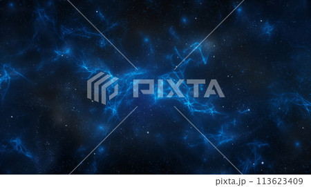 Blue and Black Space Filled With Stars 113623409