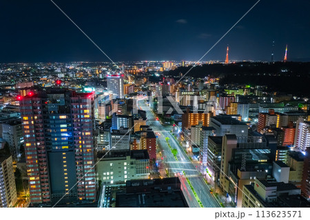 宮城県仙台市 SS30展望ロビーからの夜景 113623571
