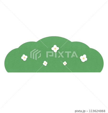 Bush With Flower Cartoon illustration Bush Isolated Cartoon Element For Garden And Forest Bush With Flower Cartoon illustration Bush Isolated Cartoon Element For Garden And Forest 113624868