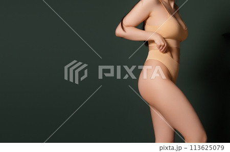 Body Shaping Spa And Slimming. Closeup cropped of 113625079