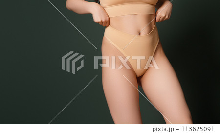 Body Shaping Spa And Slimming. Closeup cropped of 113625091