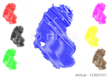 Lake Chilwa (Africa, Republic of Malawi) map vector illustration, scribble sketch map Lake Chilwa (Africa, Republic of Malawi) map vector illustration, scribble sketch map 113625137