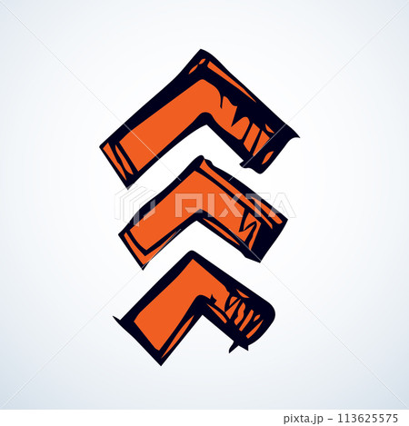 Arrow symbol. Vector drawing icon Arrow symbol. Vector drawing icon 113625575