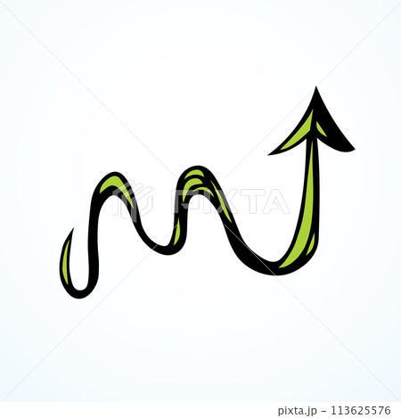 Arrow symbol. Vector drawing icon Arrow symbol. Vector drawing icon 113625576
