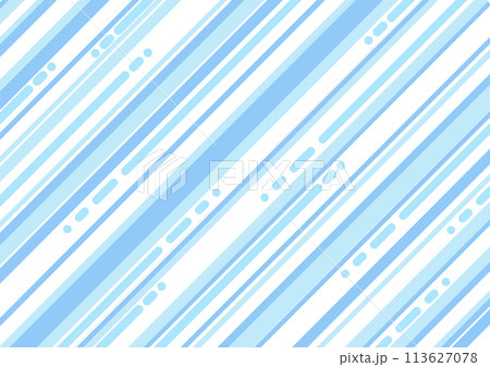 ななめストライプ　青 113627078