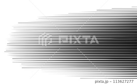 Horizontal line pattern. From thin line to thick. Parallel straight lines monochrome pattern geometric texture. Black streak. Faded dynamic backdrop. Vector illustration Horizontal line pattern. From thin line to thick. Parallel straight lines monochrome pattern geometric texture. Black streak. Faded dynamic backdrop. Vector illustration 113627277