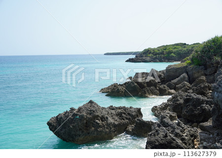 岩のある海岸 113627379