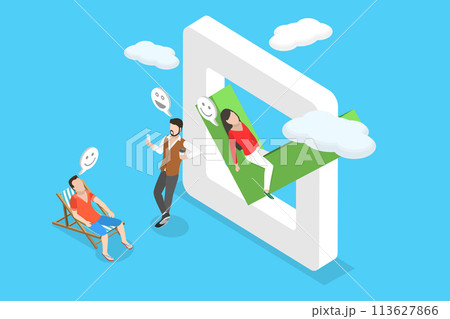 3D Isometric Flat Vector Illustration of Well Done Work, Successfully Completed Task 113627866