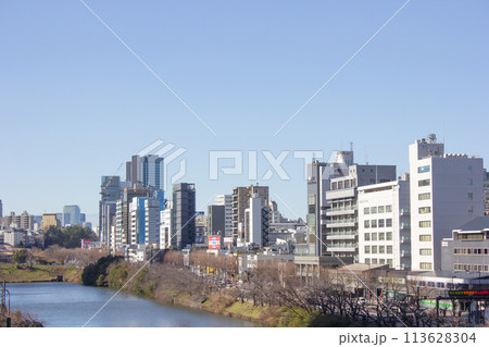 飯田橋、お堀沿いの風景 飯田橋、お堀沿いの風景 113628304