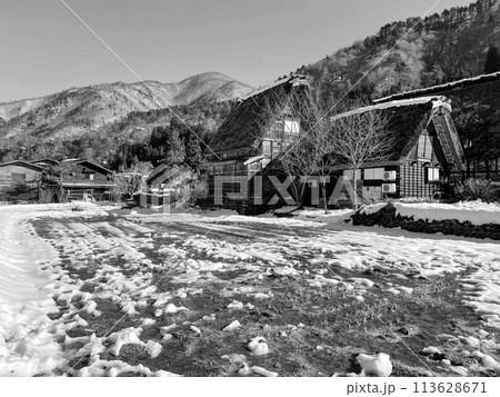 岐阜・白川郷の合掌造り 岐阜・白川郷の合掌造り 113628671