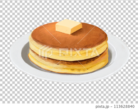 ホットケーキ(バター)皿付き ホットケーキ(バター)皿付き 113628840