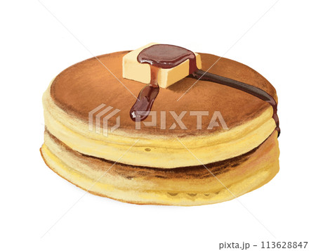 ホットケーキ(黒蜜バター)皿なし ホットケーキ(黒蜜バター)皿なし 113628847