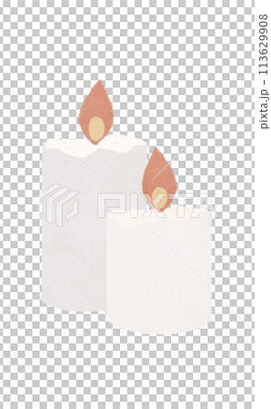 Scandinavian style candle illustration Scandinavian style candle illustration 113629908