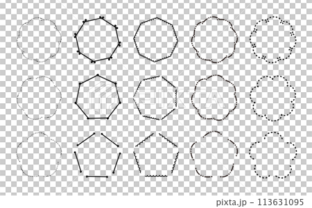 A set of cute floral hand-drawn vector frames for headings A set of cute floral hand-drawn vector frames for headings 113631095