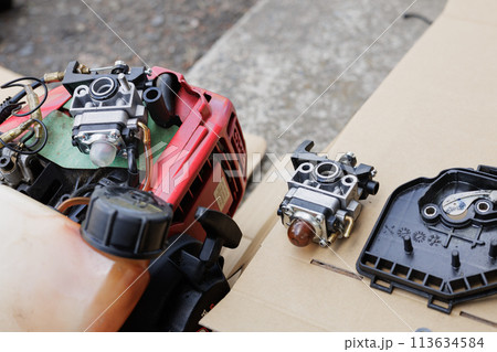 刈払機修理キャブレター交換 113634584