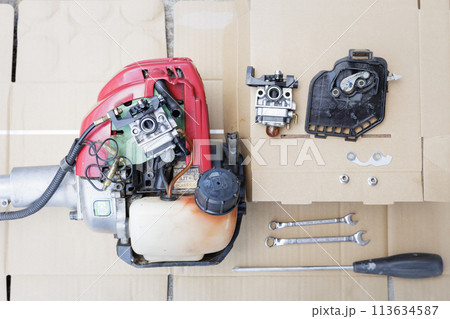 刈払機修理キャブレター交換 113634587